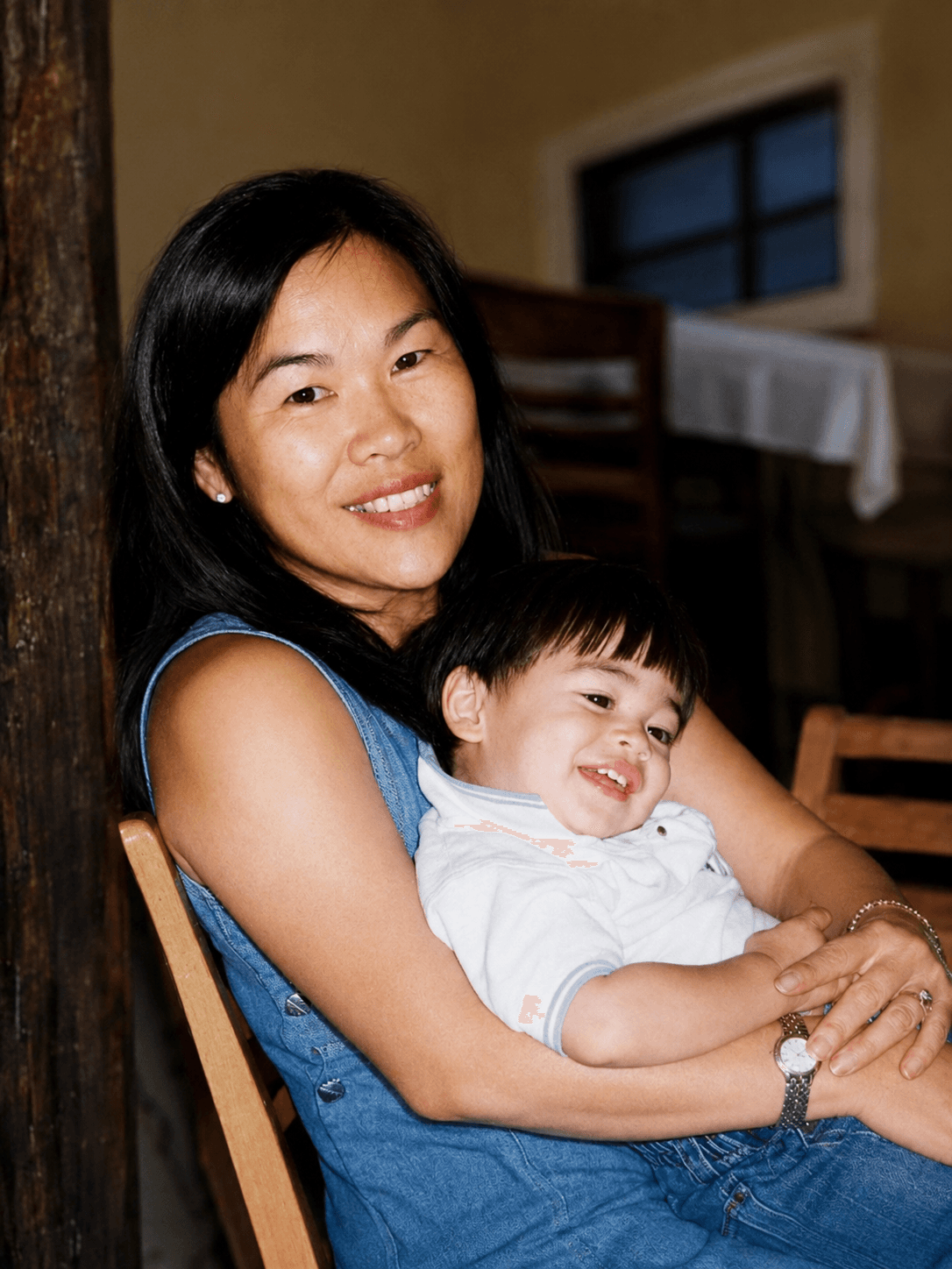 Peggy Hutton with family in the Sonoma Valley